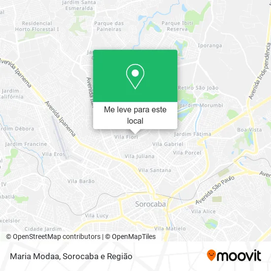 Maria Modaa mapa