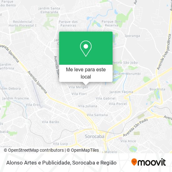 Alonso Artes e Publicidade mapa