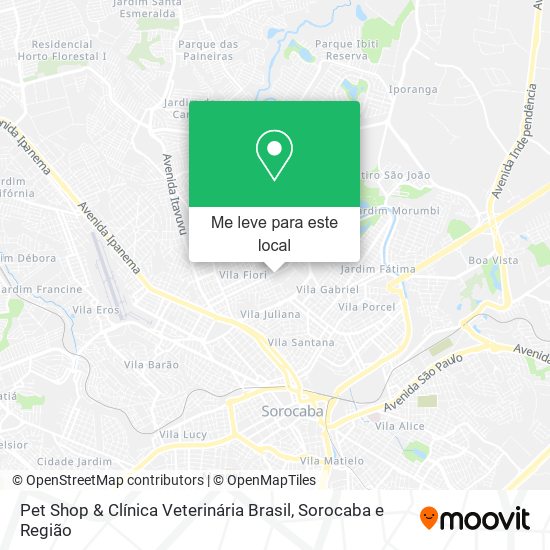 Pet Shop & Clínica Veterinária Brasil mapa