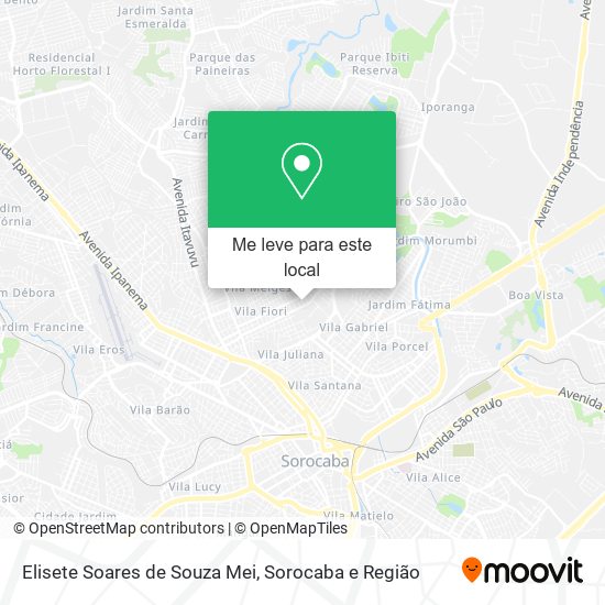 Elisete Soares de Souza Mei mapa