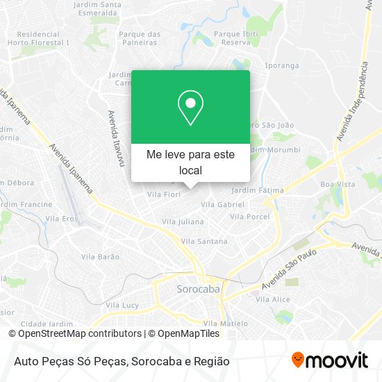 Auto Peças Só Peças mapa