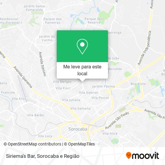 Siriema's Bar mapa