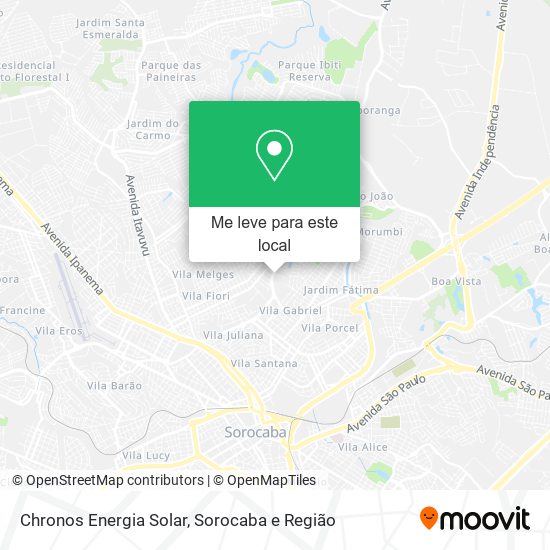 Chronos Energia Solar mapa