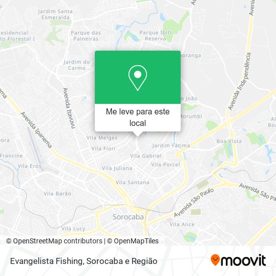 Evangelista Fishing mapa