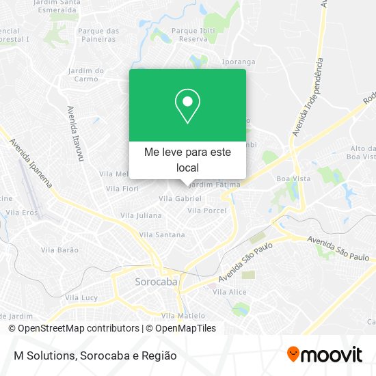 M Solutions mapa