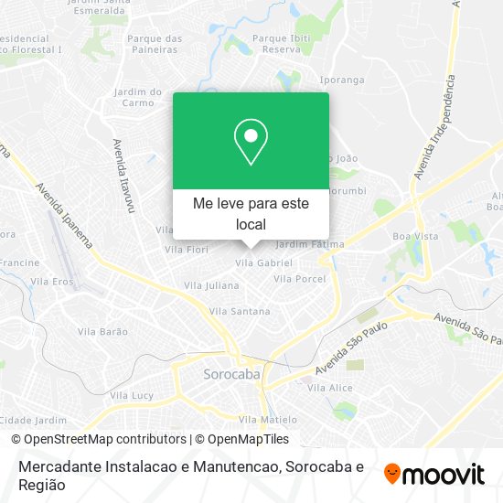 Mercadante Instalacao e Manutencao mapa