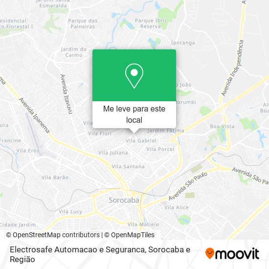 Electrosafe Automacao e Seguranca mapa