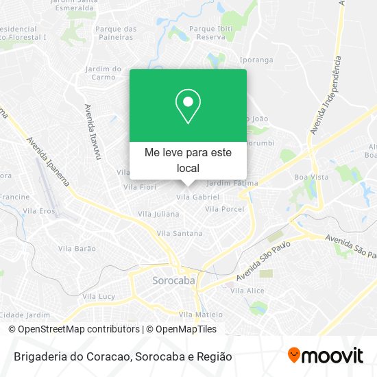 Brigaderia do Coracao mapa