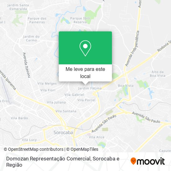 Domozan Representação Comercial mapa