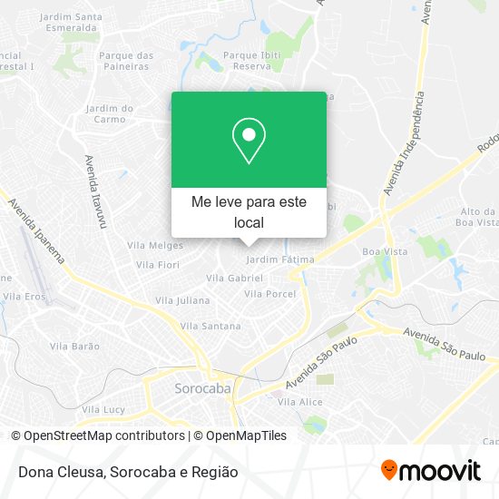 Dona Cleusa mapa