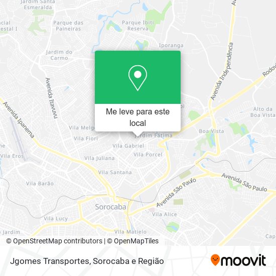 Jgomes Transportes mapa