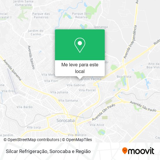 Silcar Refrigeração mapa