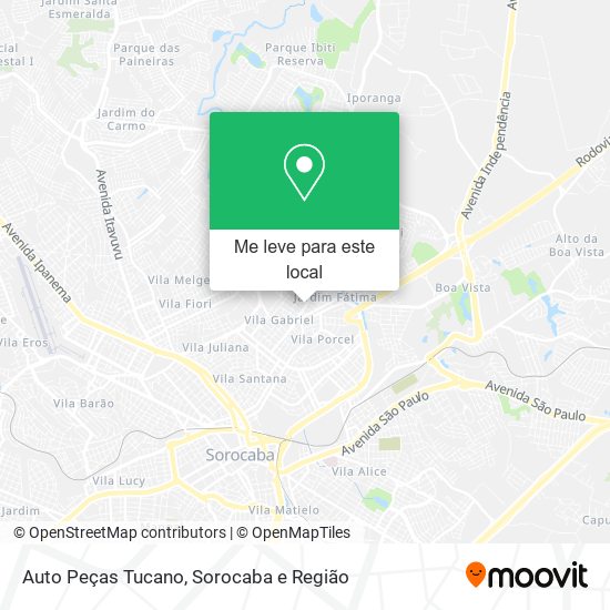 Auto Peças Tucano mapa