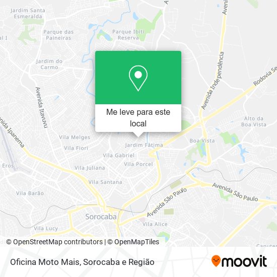 Oficina Moto Mais mapa