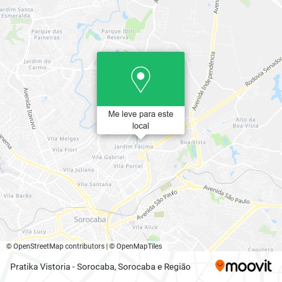 Pratika Vistoria - Sorocaba mapa