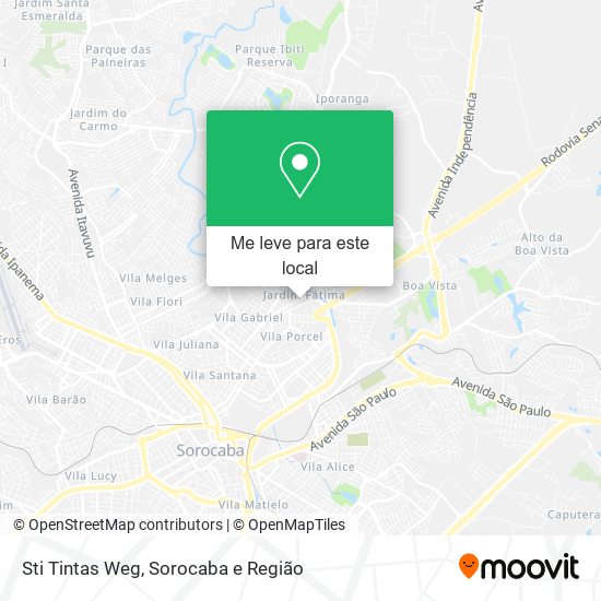 Sti Tintas Weg mapa