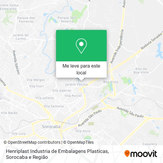 Henriplast Industria de Embalagens Plasticas mapa