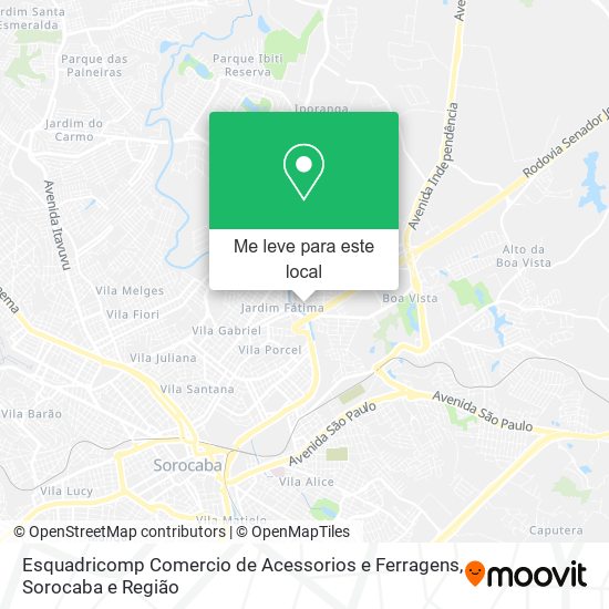 Esquadricomp Comercio de Acessorios e Ferragens mapa