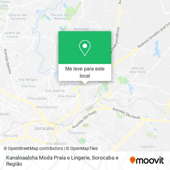 Kanaloaaloha Moda Praia e Lingerie mapa
