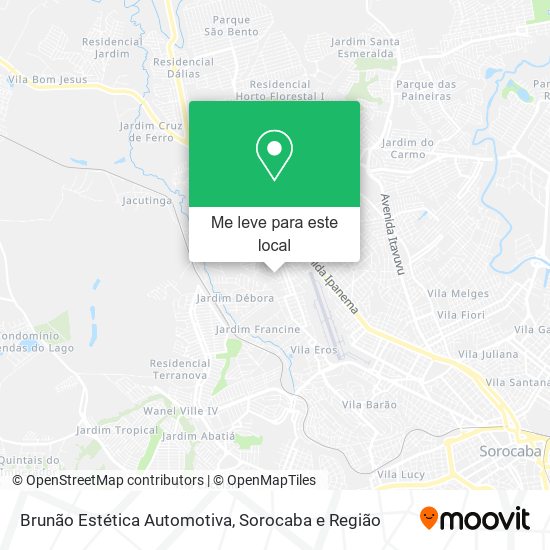 Brunão Estética Automotiva mapa