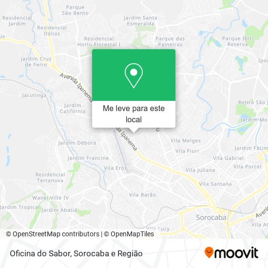 Oficina do Sabor mapa