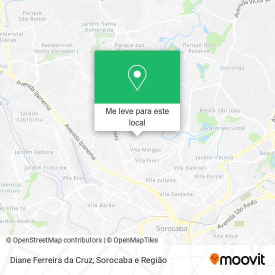 Diane Ferreira da Cruz mapa