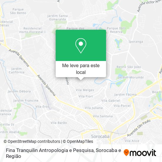 Fina Tranquilin Antropologia e Pesquisa mapa