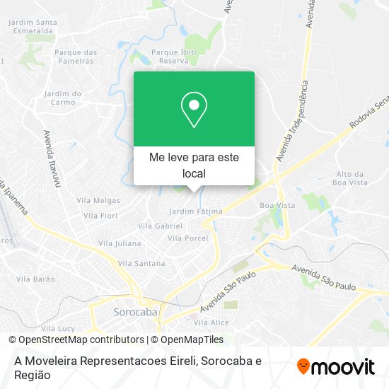 A Moveleira Representacoes Eireli mapa