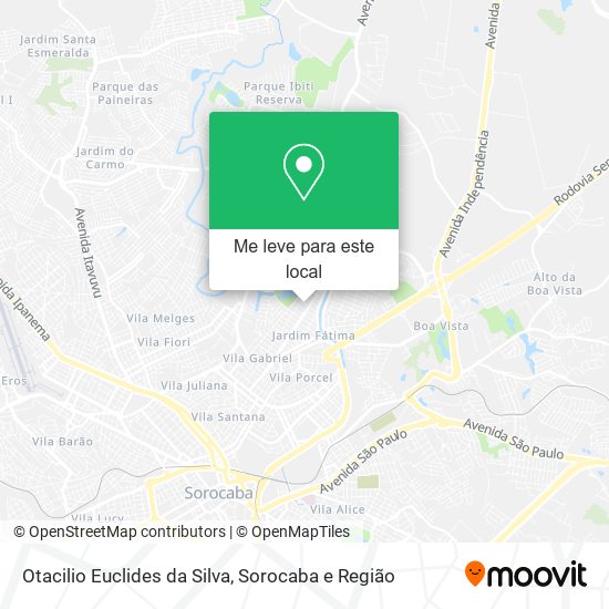 Otacilio Euclides da Silva mapa