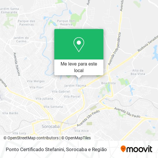 Ponto Certificado Stefanini mapa