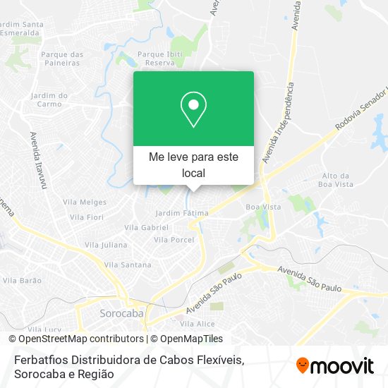 Ferbatfios Distribuidora de Cabos Flexíveis mapa