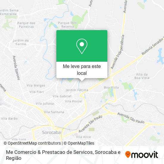 Me Comercio & Prestacao de Servicos mapa