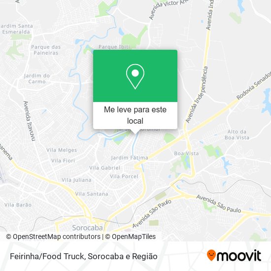 Feirinha/Food Truck mapa