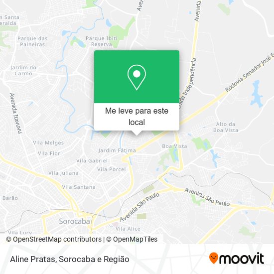 Aline Pratas mapa