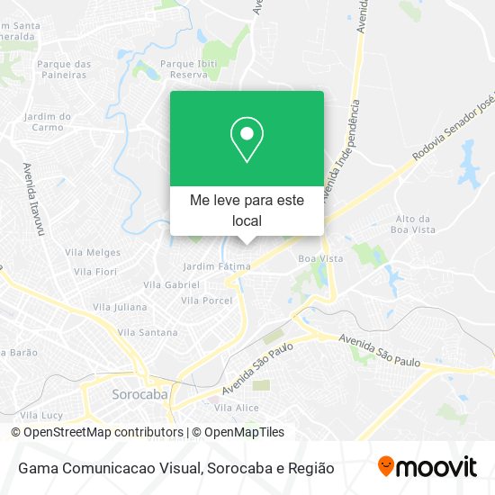 Gama Comunicacao Visual mapa