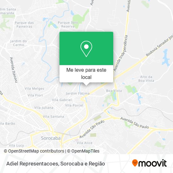 Adiel Representacoes mapa