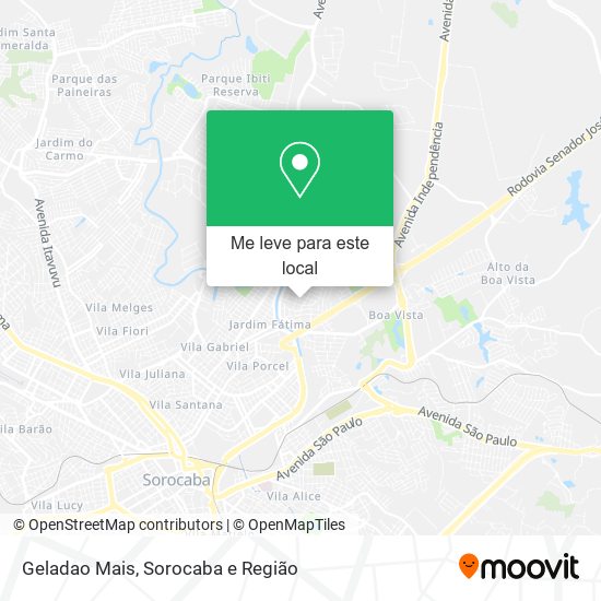 Geladao Mais mapa