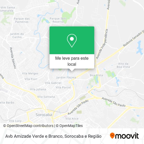 Avb Amizade Verde e Branco mapa