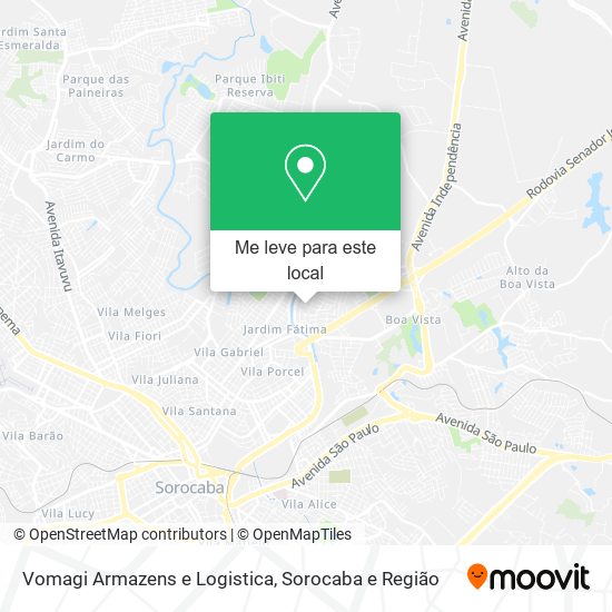 Vomagi Armazens e Logistica mapa