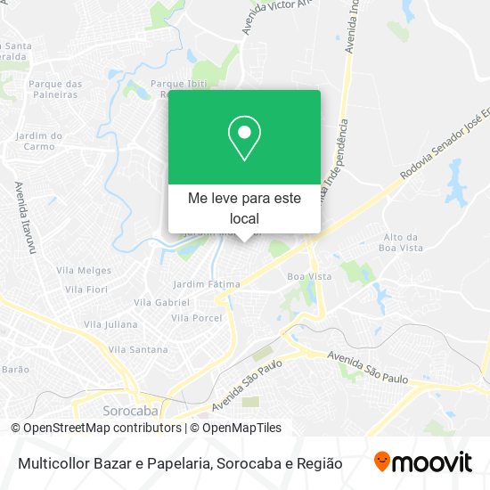 Multicollor Bazar e Papelaria mapa