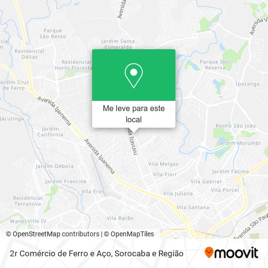 2r Comércio de Ferro e Aço mapa