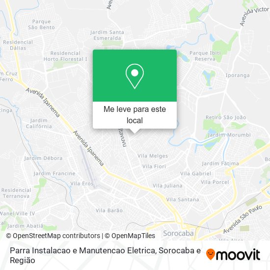 Parra Instalacao e Manutencao Eletrica mapa