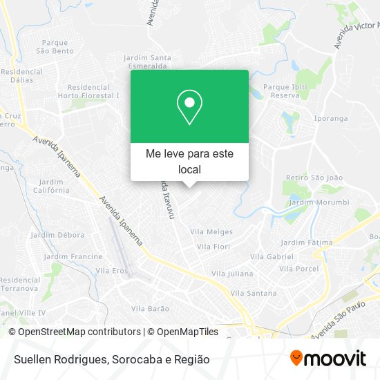 Suellen Rodrigues mapa