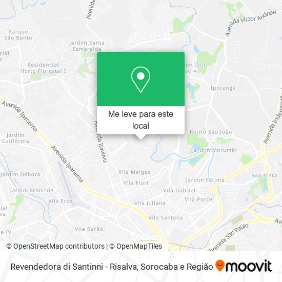 Revendedora di Santinni - Risalva mapa