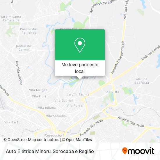 Auto Elétrica Minoru mapa