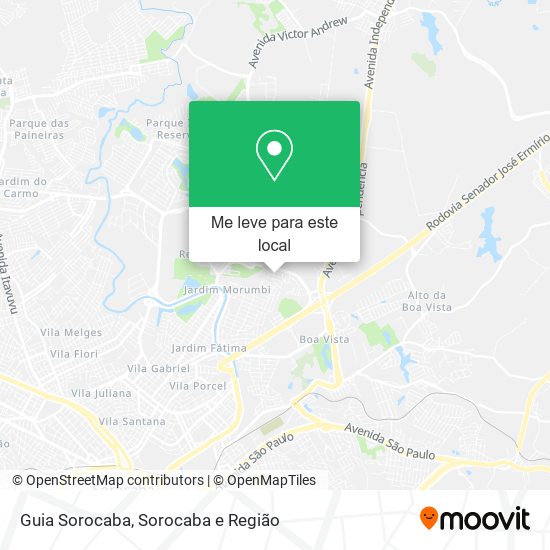 Guia Sorocaba mapa