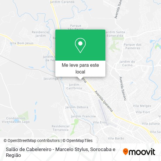 Salão de Cabelereiro - Marcelo Stylus mapa