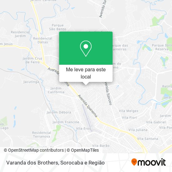 Varanda dos Brothers mapa