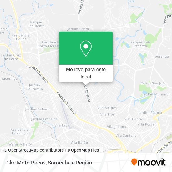 Gkc Moto Pecas mapa