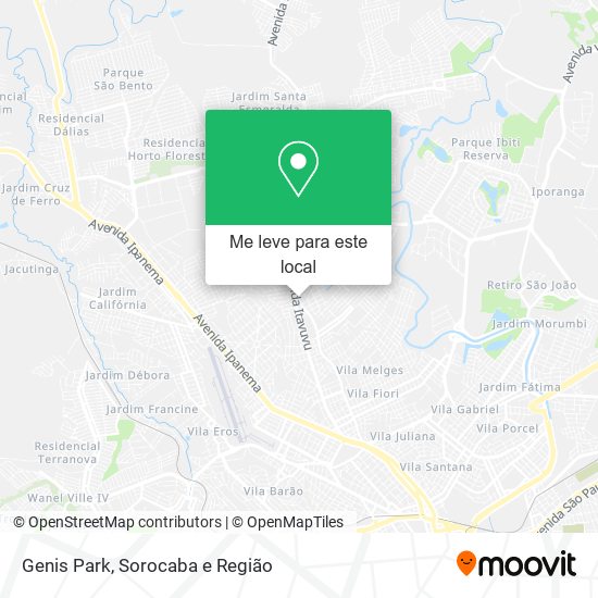 Genis Park mapa